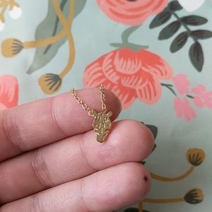 Nwot dainty zebra charm necklace